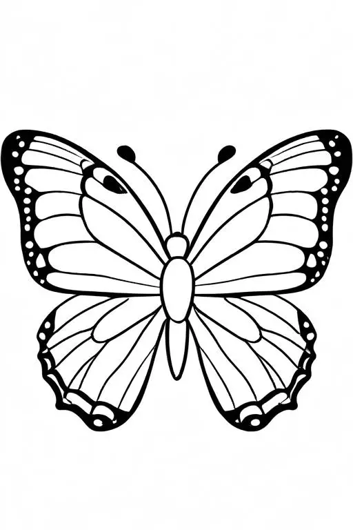 Butterfly Coloring Page 8 for Kids