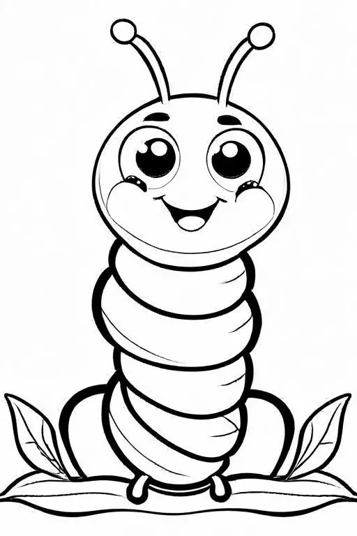 Caterpillar Coloring Page 10 for Kids