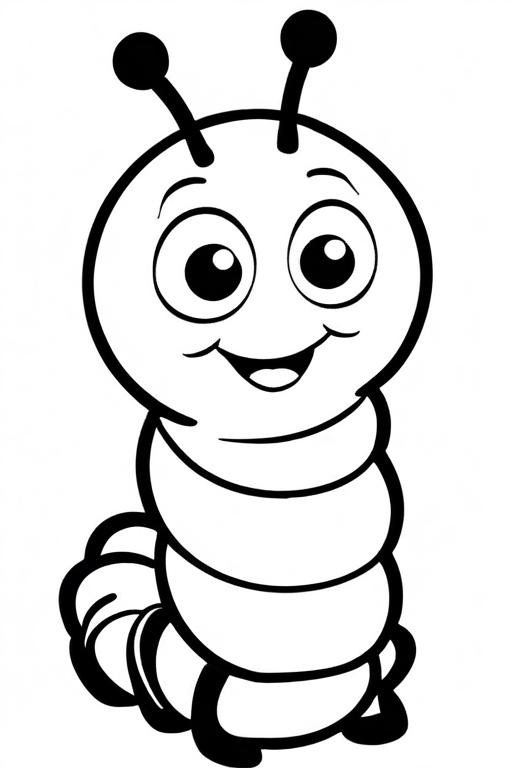 Caterpillar Coloring Page 11 for Kids