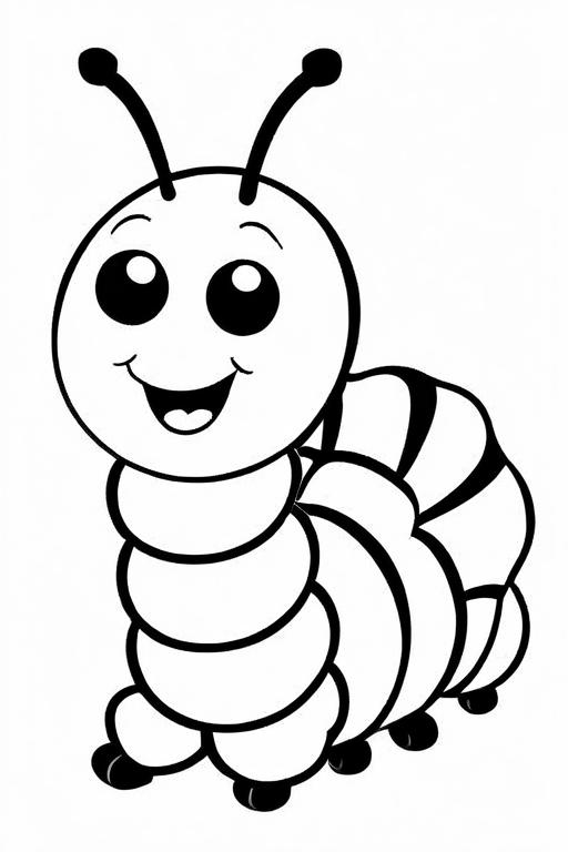 Caterpillar Coloring Page 13 for Kids