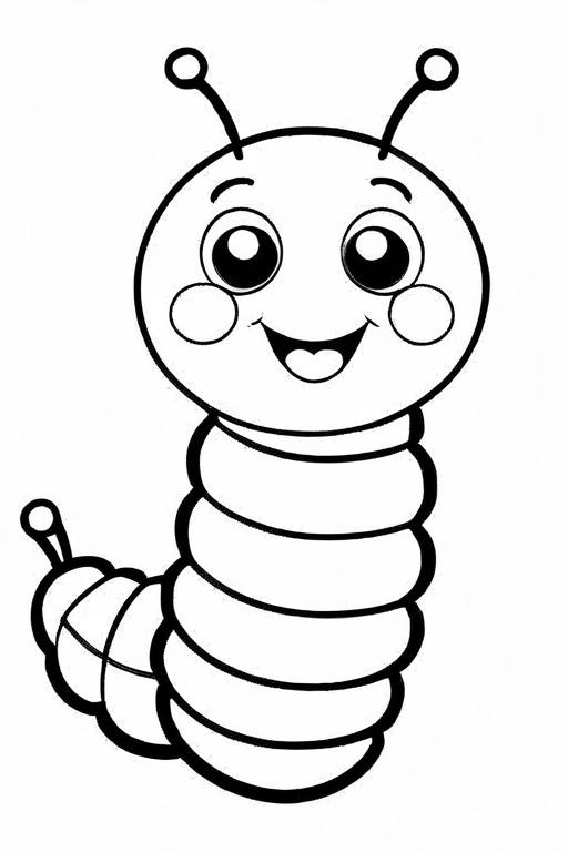 Caterpillar Coloring Page 14 for Kids