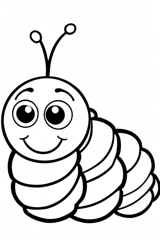 Caterpillar Coloring Page 17 for Kids