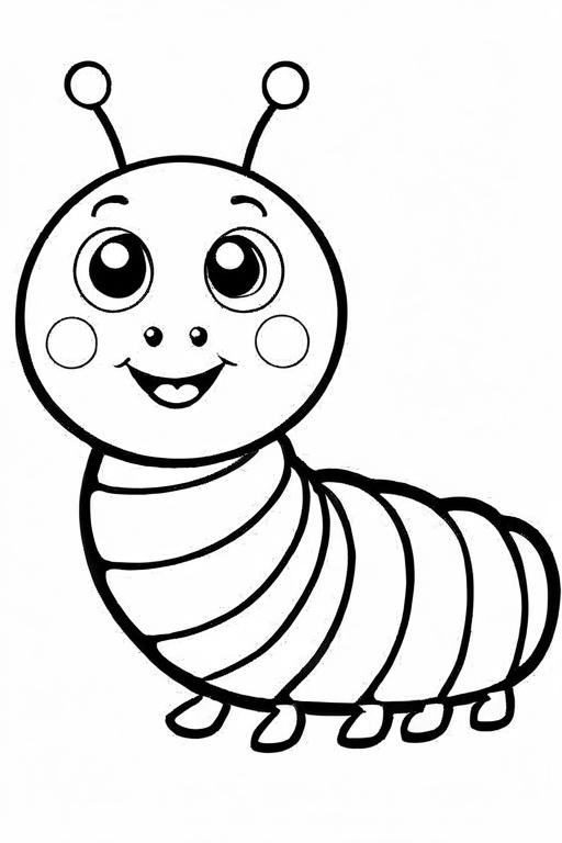 Caterpillar Coloring Page 18 for Kids