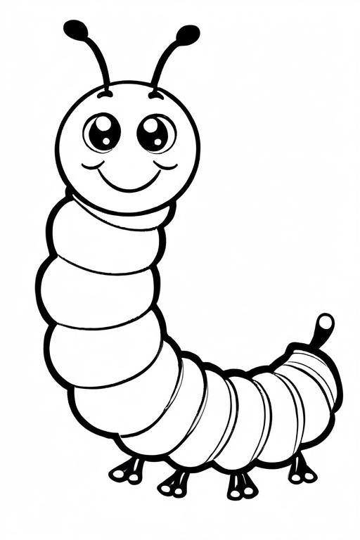 Caterpillar Coloring Page 21 for Kids