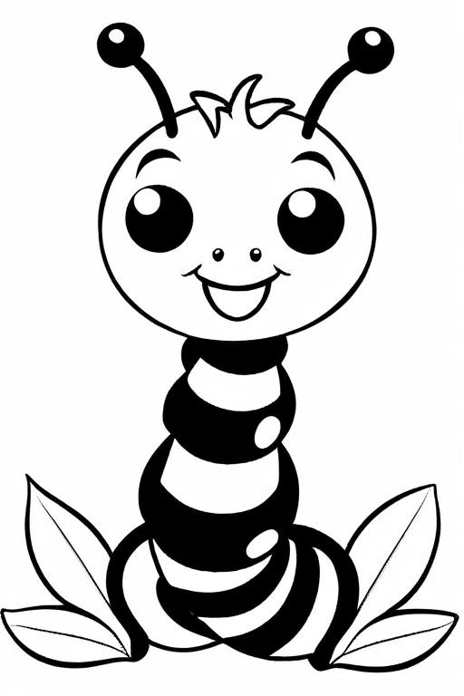 Caterpillar Coloring Page 23 for Kids