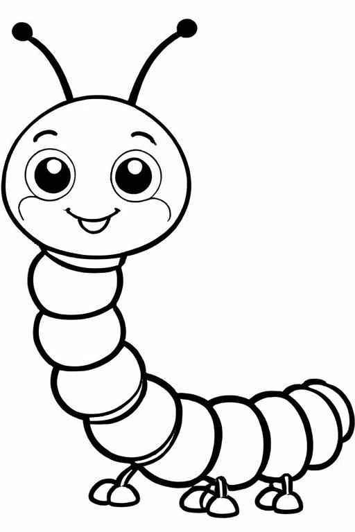 Caterpillar Coloring Page 24 for Kids