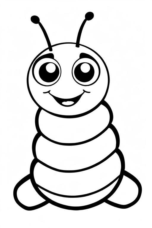 Caterpillar Coloring Page 25 for Kids