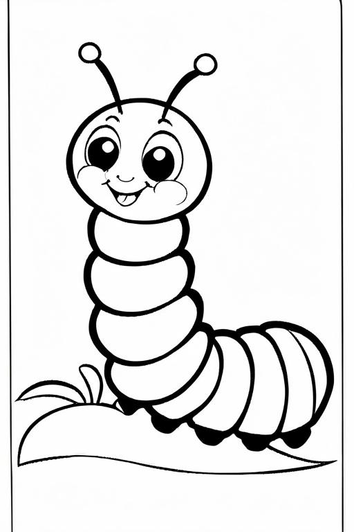 Caterpillar Coloring Page 26 for Kids