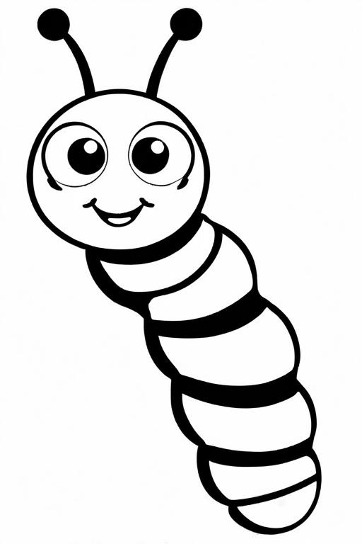 Caterpillar Coloring Page 28 for Kids