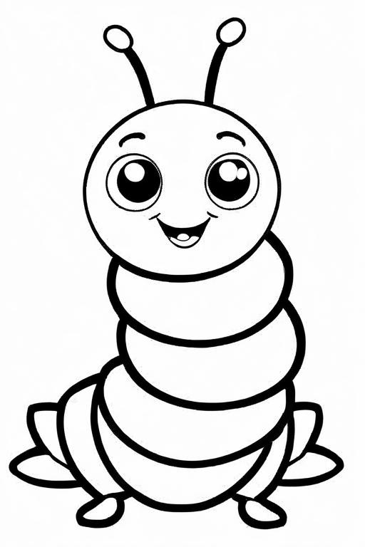 Caterpillar Coloring Page 3 for Kids