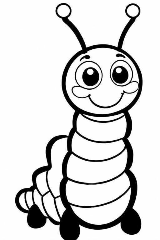 Caterpillar Coloring Page 30 for Kids