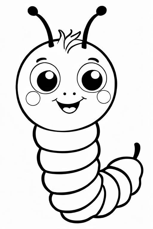 Caterpillar Coloring Page 33 for Kids