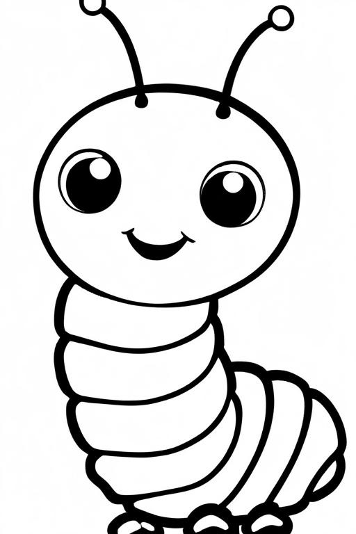 Caterpillar Coloring Page 34 for Kids