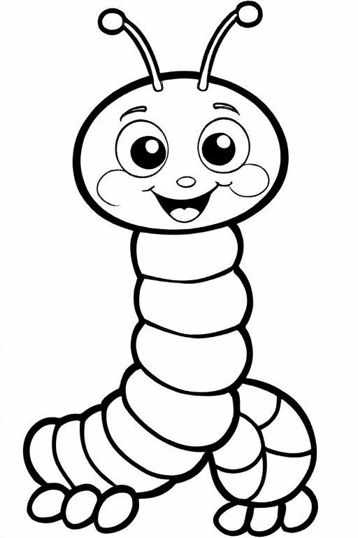 Caterpillar Coloring Page 37 for Kids