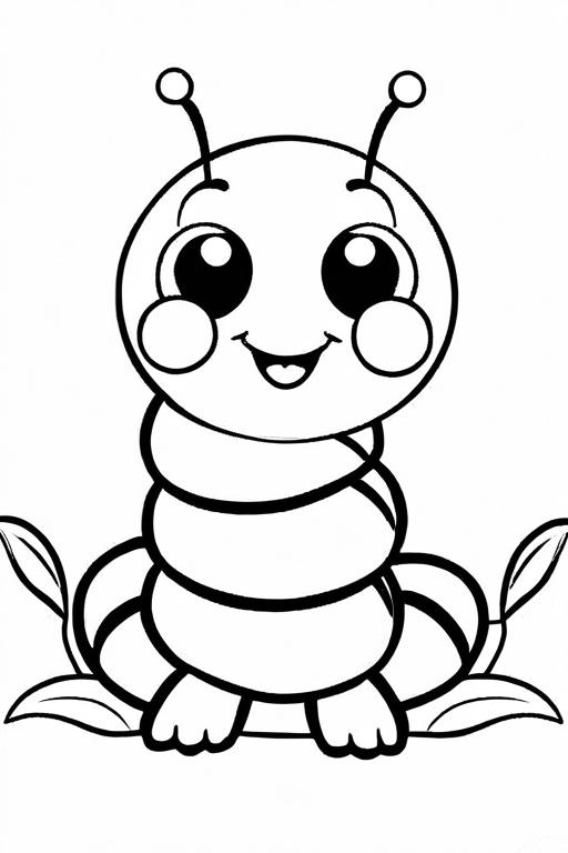 Caterpillar Coloring Page 38 for Kids