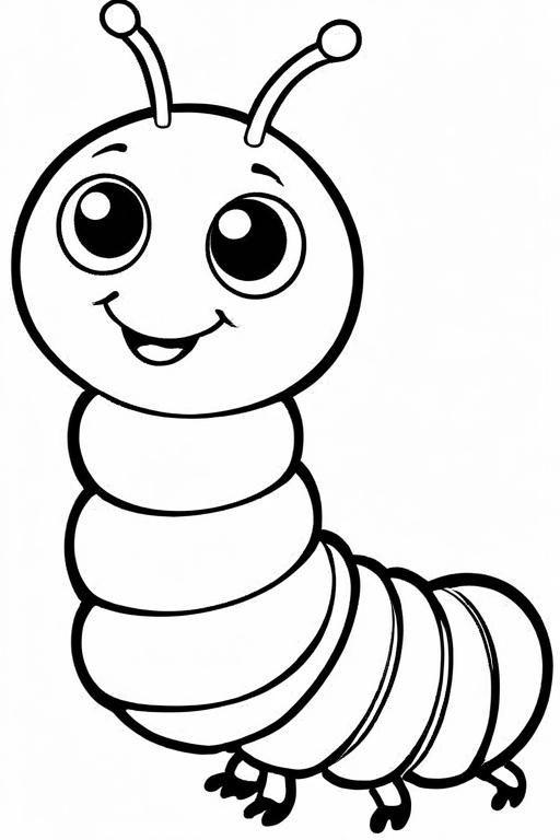 Caterpillar Coloring Page 39 for Kids