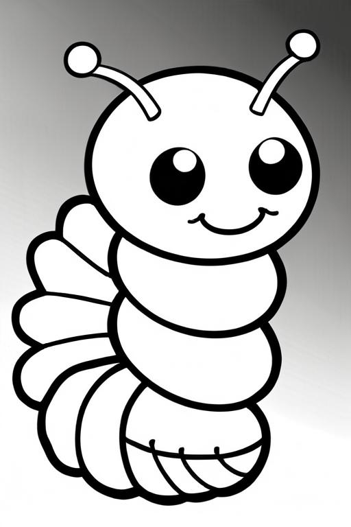 Caterpillar Coloring Page 41 for Kids