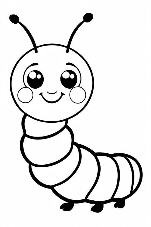 Caterpillar Coloring Page 42 for Kids