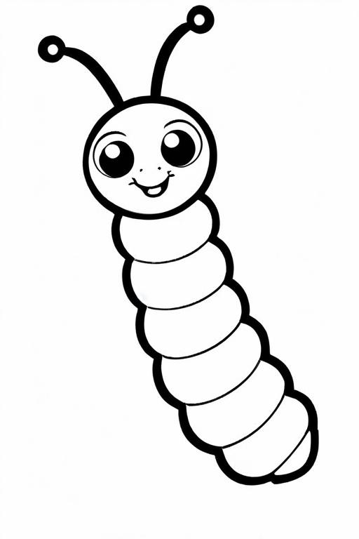 Caterpillar Coloring Page 43 for Kids