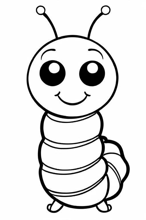 Caterpillar Coloring Page 45 for Kids