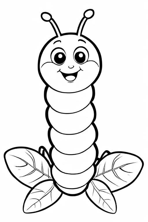 Caterpillar Coloring Page 47 for Kids