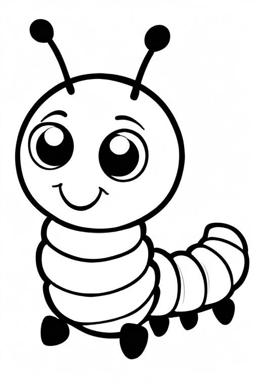 Caterpillar Coloring Page 51 for Kids