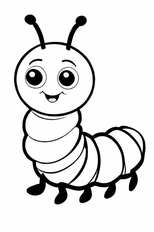 Caterpillar Coloring Page 52 for Kids