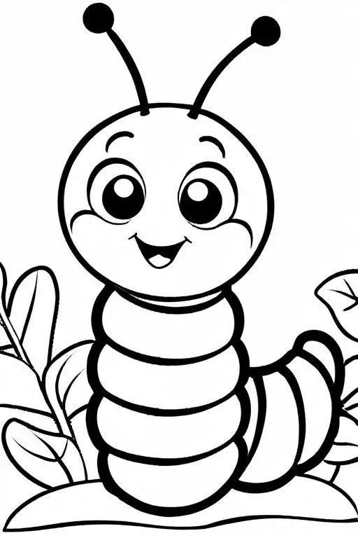 Caterpillar Coloring Page 53 for Kids