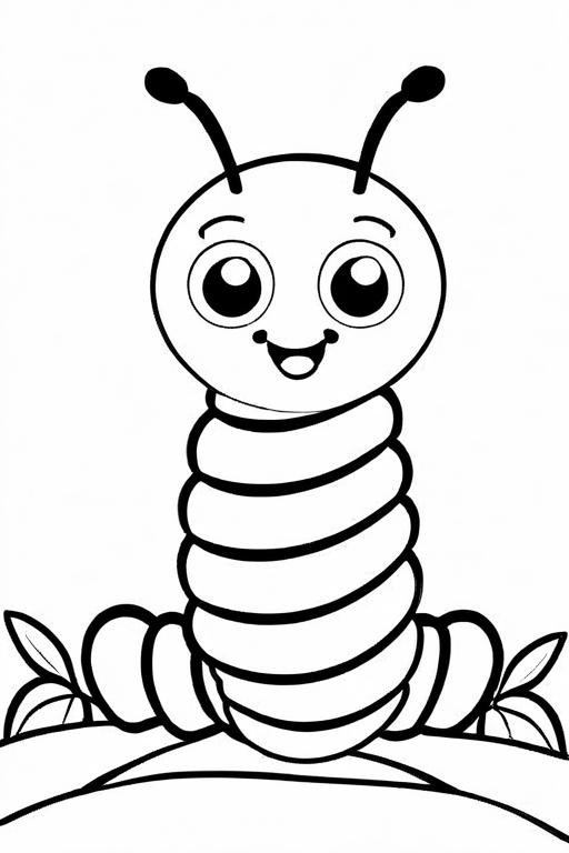 Caterpillar Coloring Page 56 for Kids