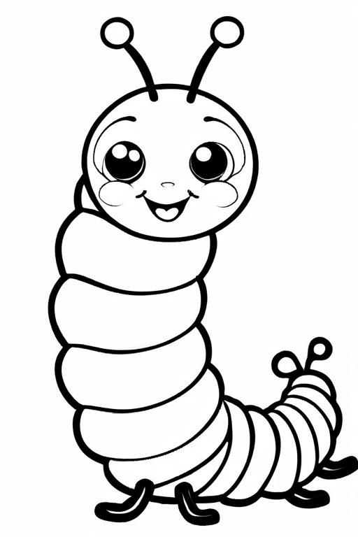 Caterpillar Coloring Page 57 for Kids