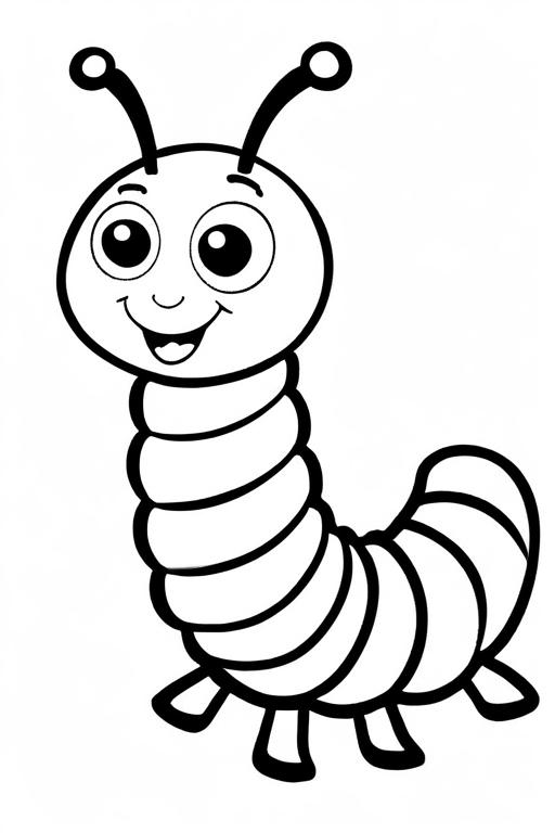 Caterpillar Coloring Page 59 for Kids