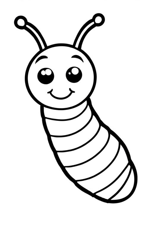 Caterpillar Coloring Page 6 for Kids