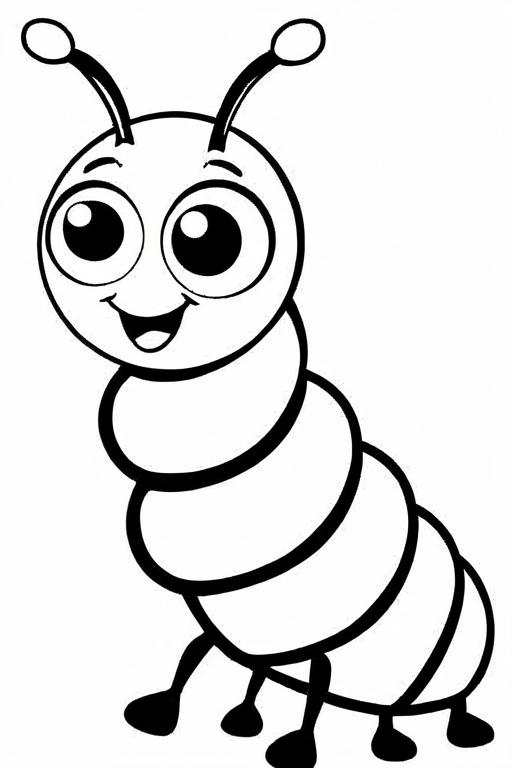 Caterpillar Coloring Page 61 for Kids