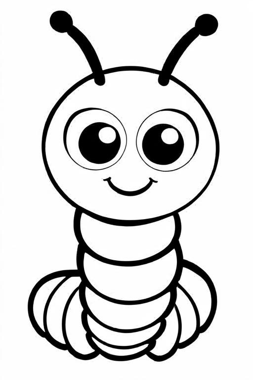 Caterpillar Coloring Page 62 for Kids