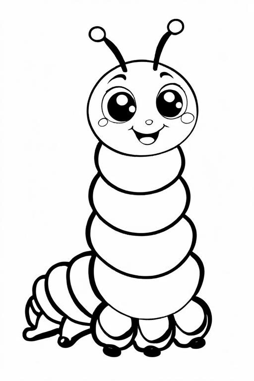 Caterpillar Coloring Page 63 for Kids