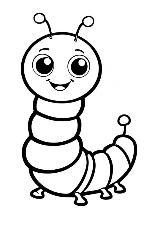 Caterpillar Coloring Page 65 for Kids