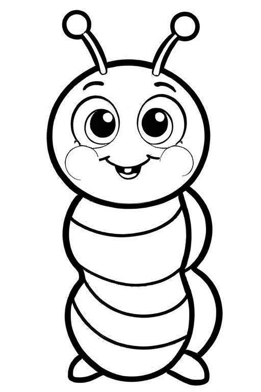 Caterpillar Coloring Page 66 for Kids