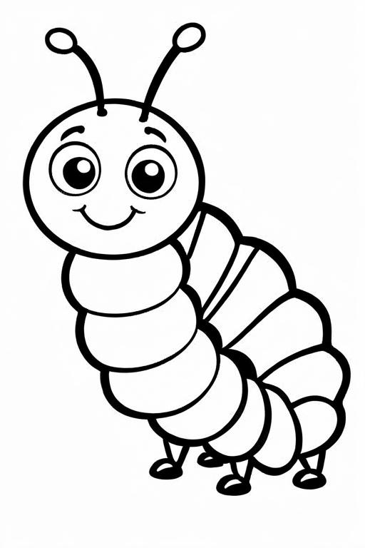 Caterpillar Coloring Page 67 for Kids