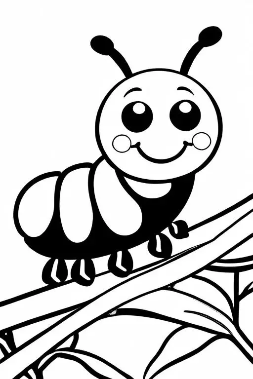 Caterpillar Coloring Page 69 for Kids