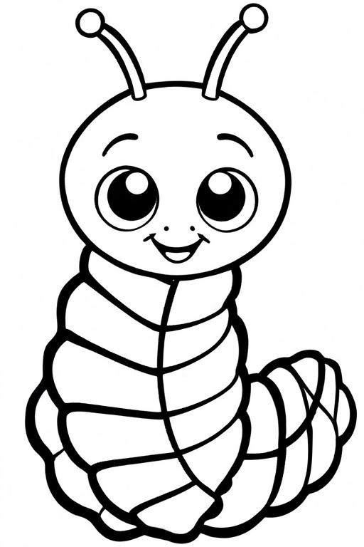 Caterpillar Coloring Page 71 for Kids