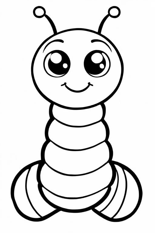 Caterpillar Coloring Page 75 for Kids