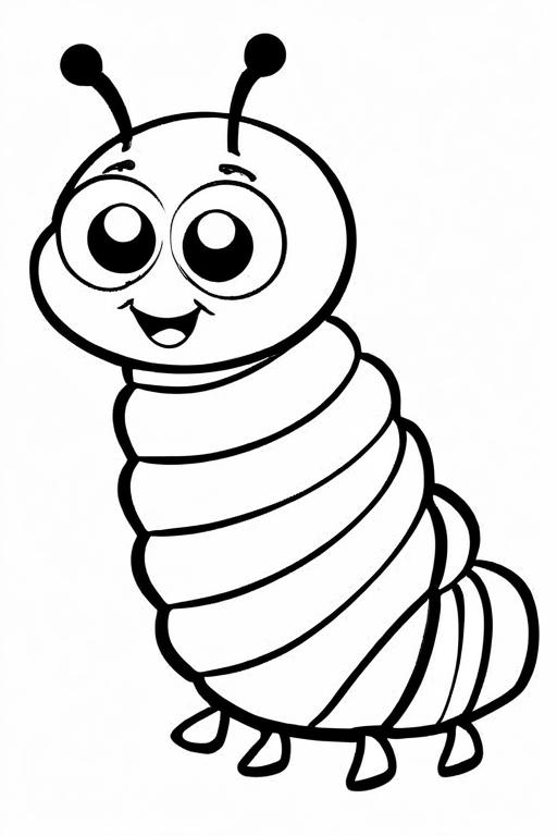 Caterpillar Coloring Page 81 for Kids