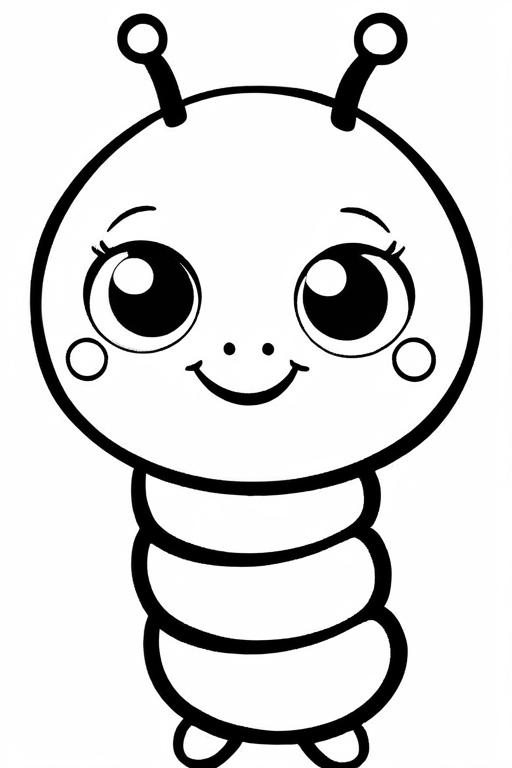 Caterpillar Coloring Page 82 for Kids