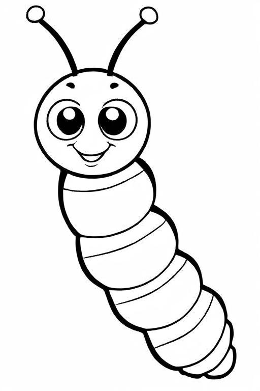 Caterpillar Coloring Page 83 for Kids