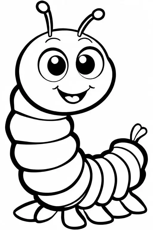 Caterpillar Coloring Page 84 for Kids