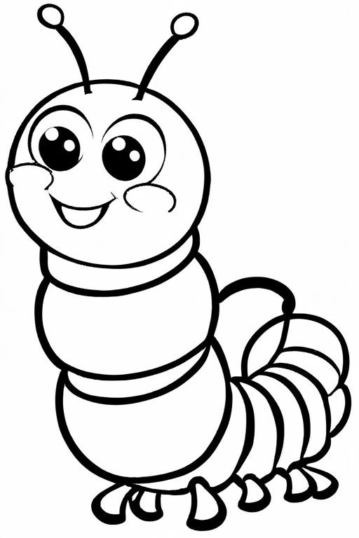 Caterpillar Coloring Page 85 for Kids