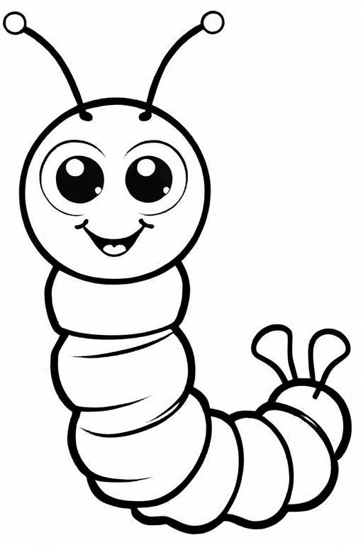 Caterpillar Coloring Page 88 for Kids