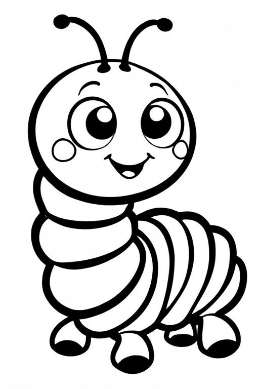 Caterpillar Coloring Page 9 for Kids