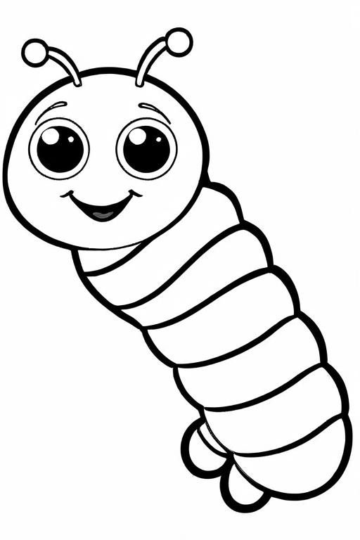 Caterpillar Coloring Page 91 for Kids