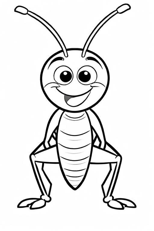 Cricket Coloring Page 12 for Kids